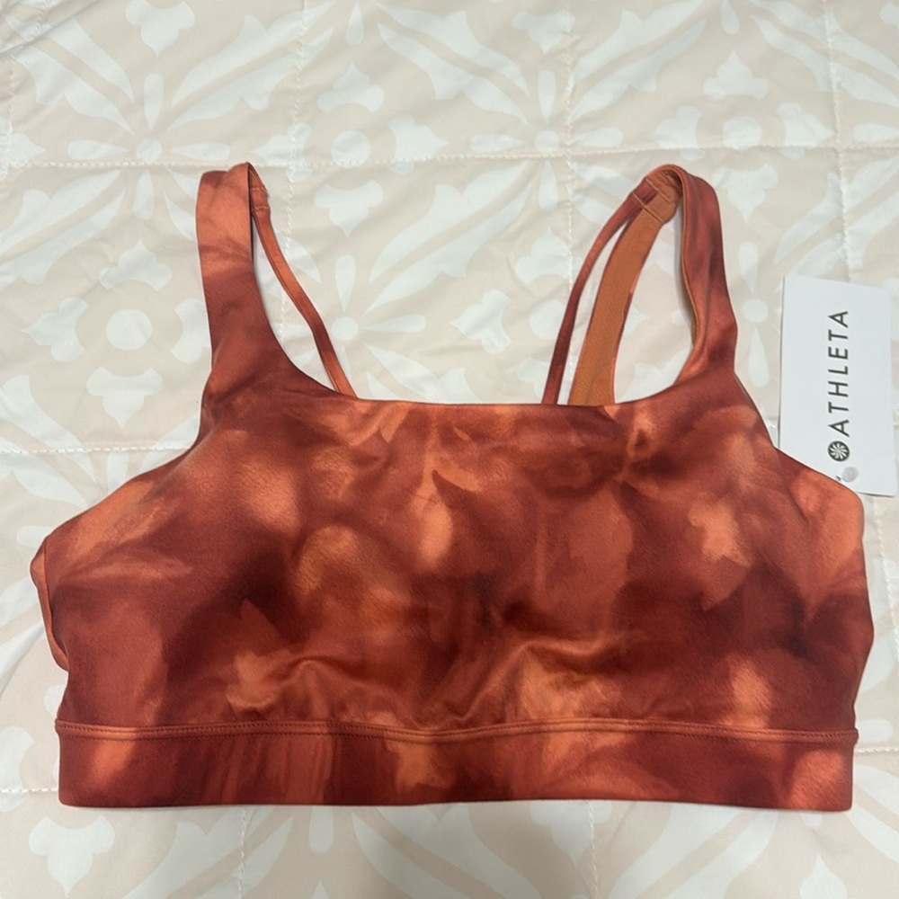 Athleta Exhale Printed Bra D-DD